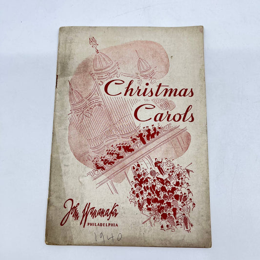 1940 Christmas Carols Sheet Music Book Jim Wanamaker Philadelphia TC6