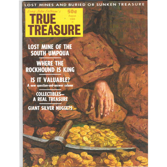 Long John Latham's Treasure Magazine - Gold Mining Metal Detecting Aug 1969 M5