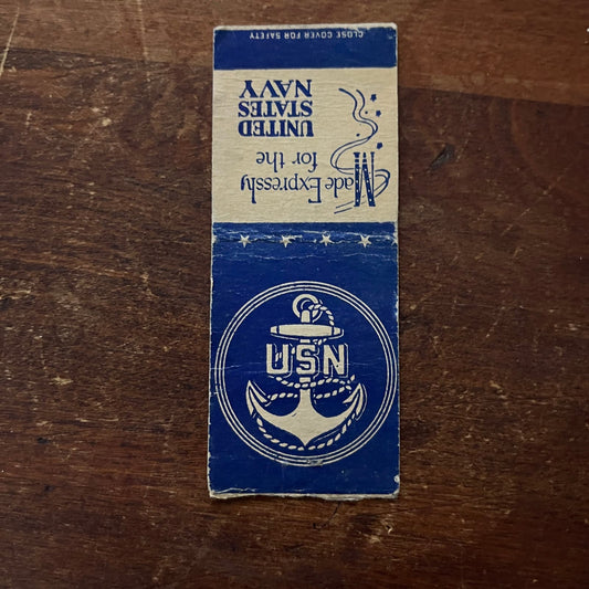 USN United States Navy Advertising Matchbook Cover SB3-M3