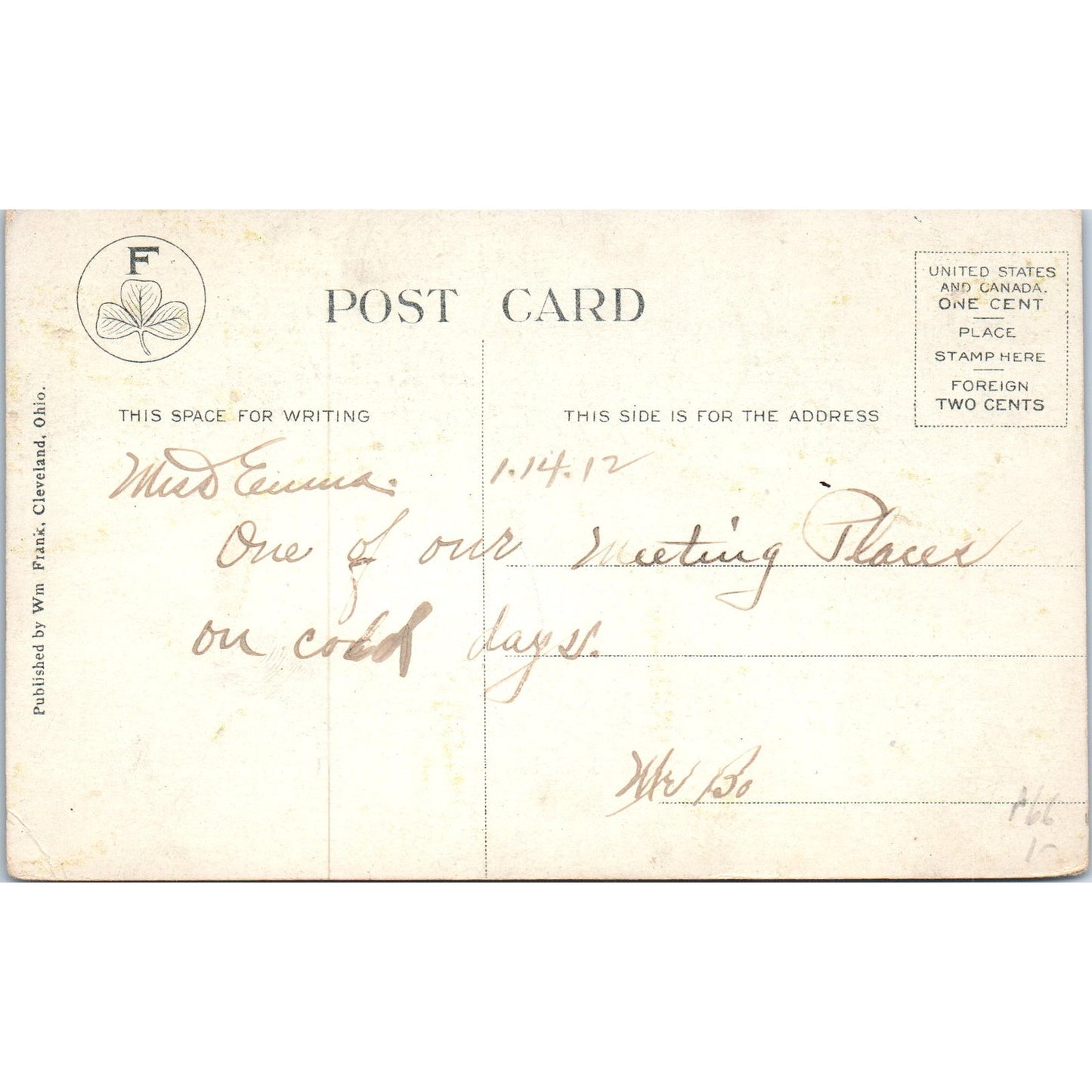 Interior of Euclid Ave. Arcade Cleveland OH c1910 Original Postcard P1-13
