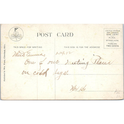 Interior of Euclid Ave. Arcade Cleveland OH c1910 Original Postcard P1-13