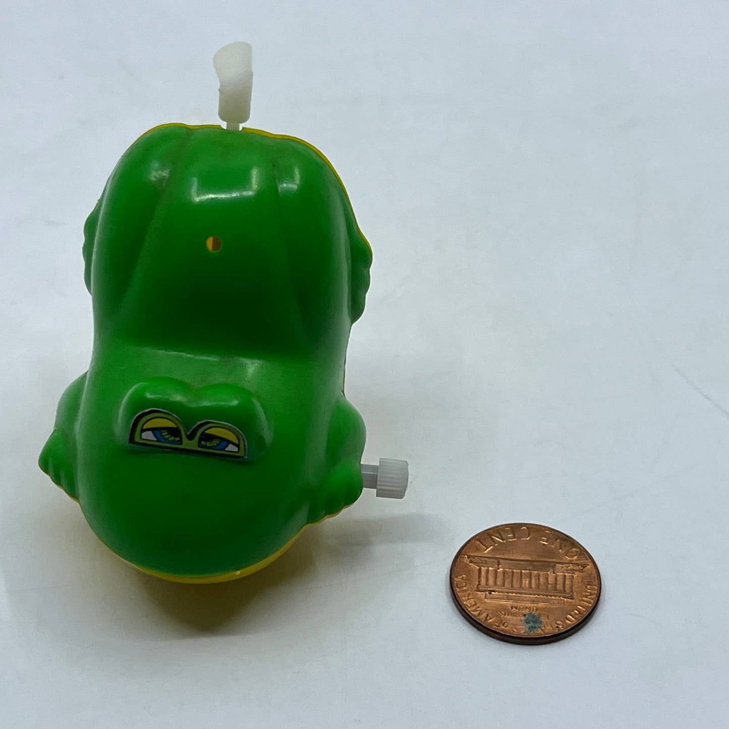 1981 Bandai Wind Up Splashies Swimming Frog Hong Kong WORKS 2" TH7