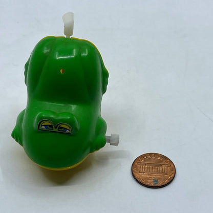 1981 Bandai Wind Up Splashies Swimming Frog Hong Kong WORKS 2" TH7