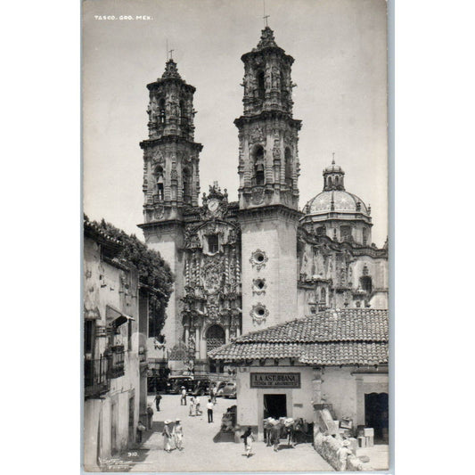 Santa Prisca de Taxco Mexico - Original RPPC Postcard TJ7-MP