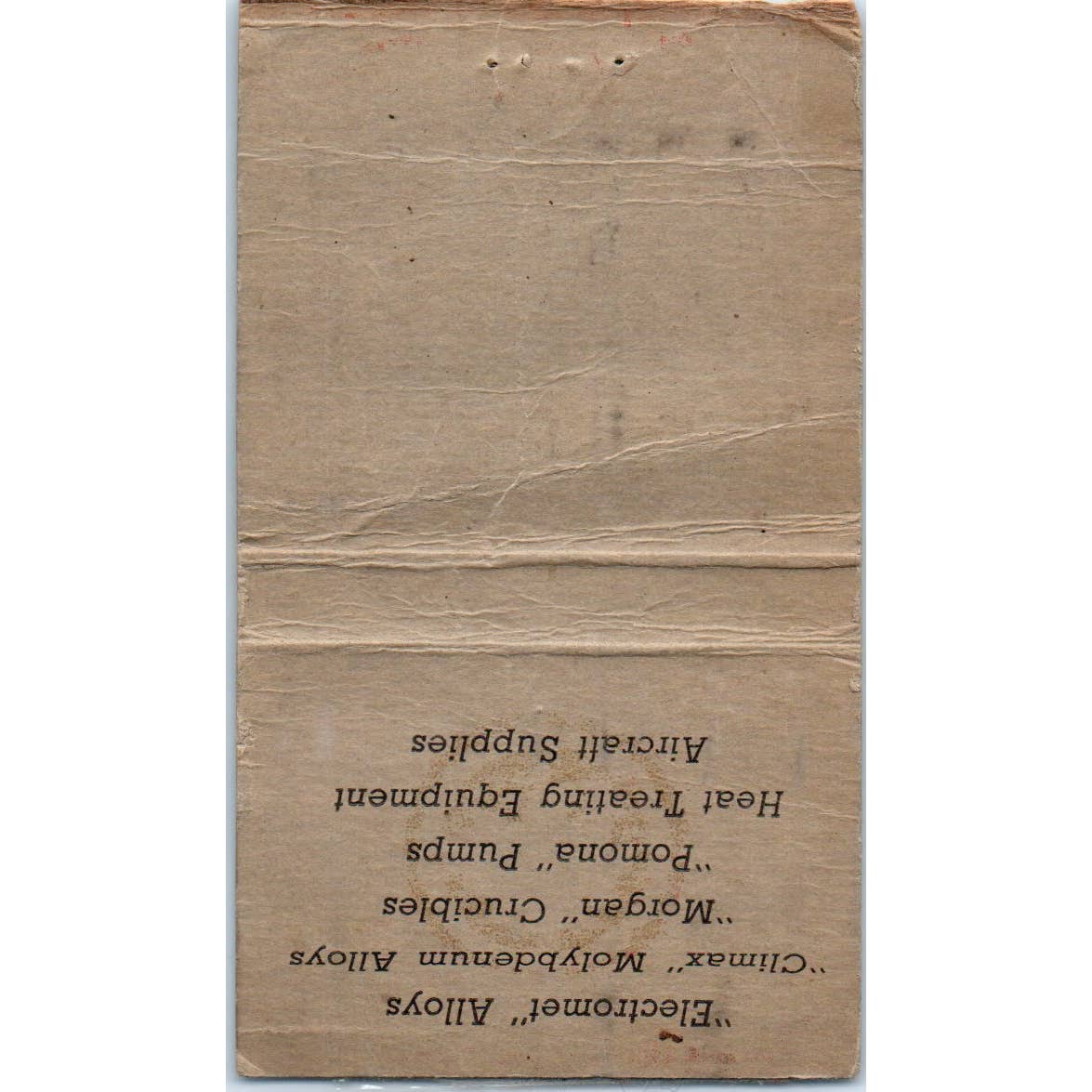 Railway and Power Engineering Corporation LTD Advertising Matchbook Cover SA1-M7