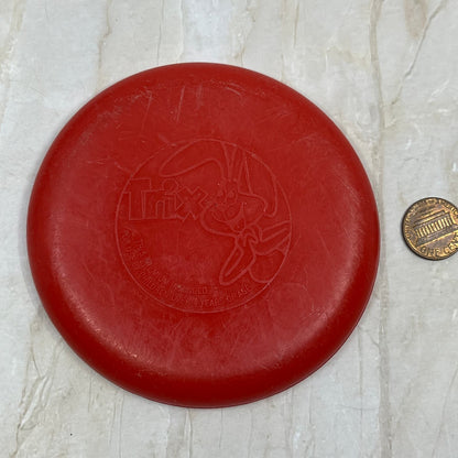 Vintage Trix Cereal Premium Red Flying Disc 3.75” TE5-S2