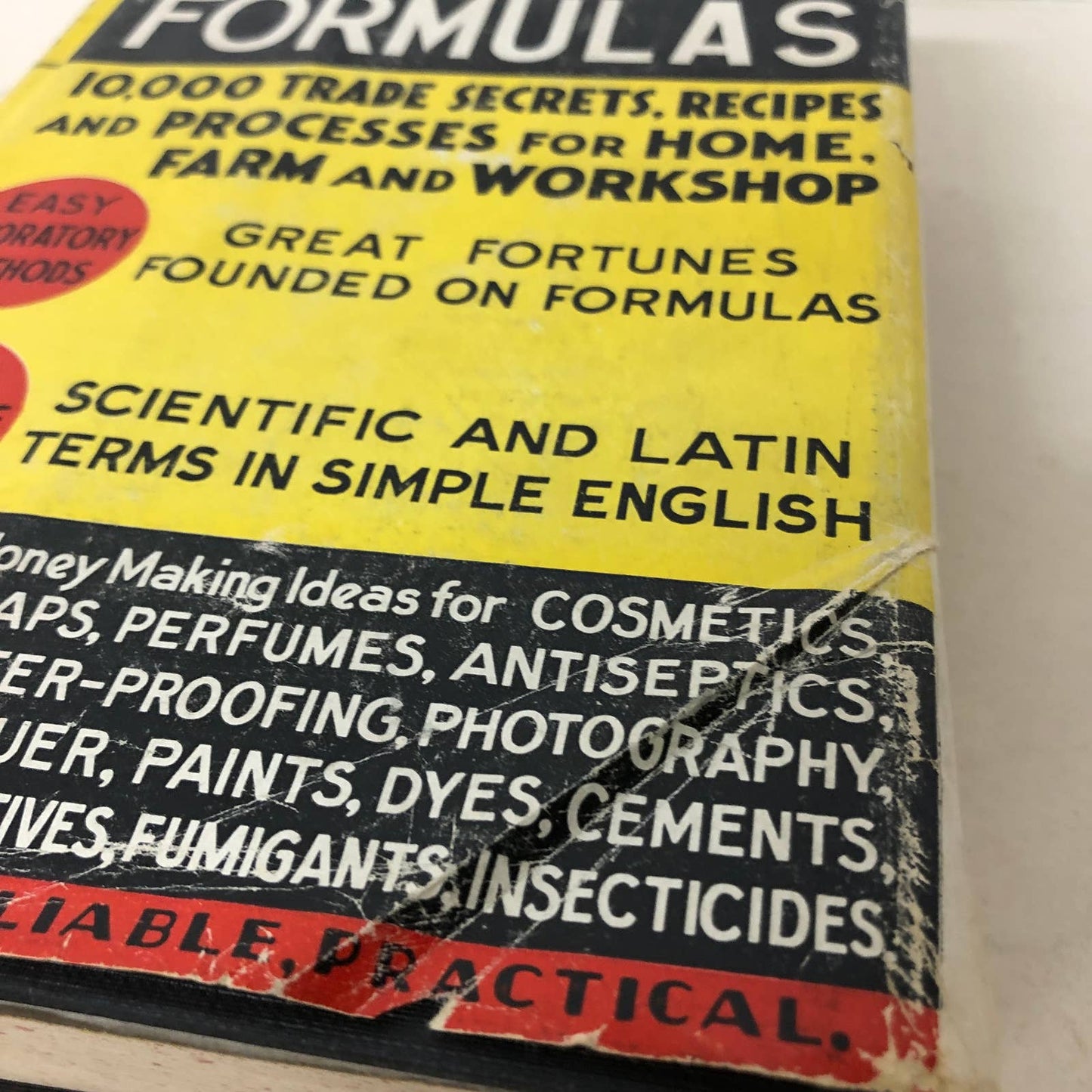 1944 BOOK FORTUNES IN FORMULAS HISCOX AND SLOANE FARM WORKSHOP W/ DUST JACKET