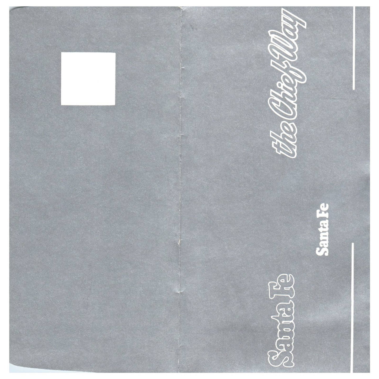 1960s Santa Fe Railway Chief Way Chicago Texas CA Silver Ticket Envelope SE4