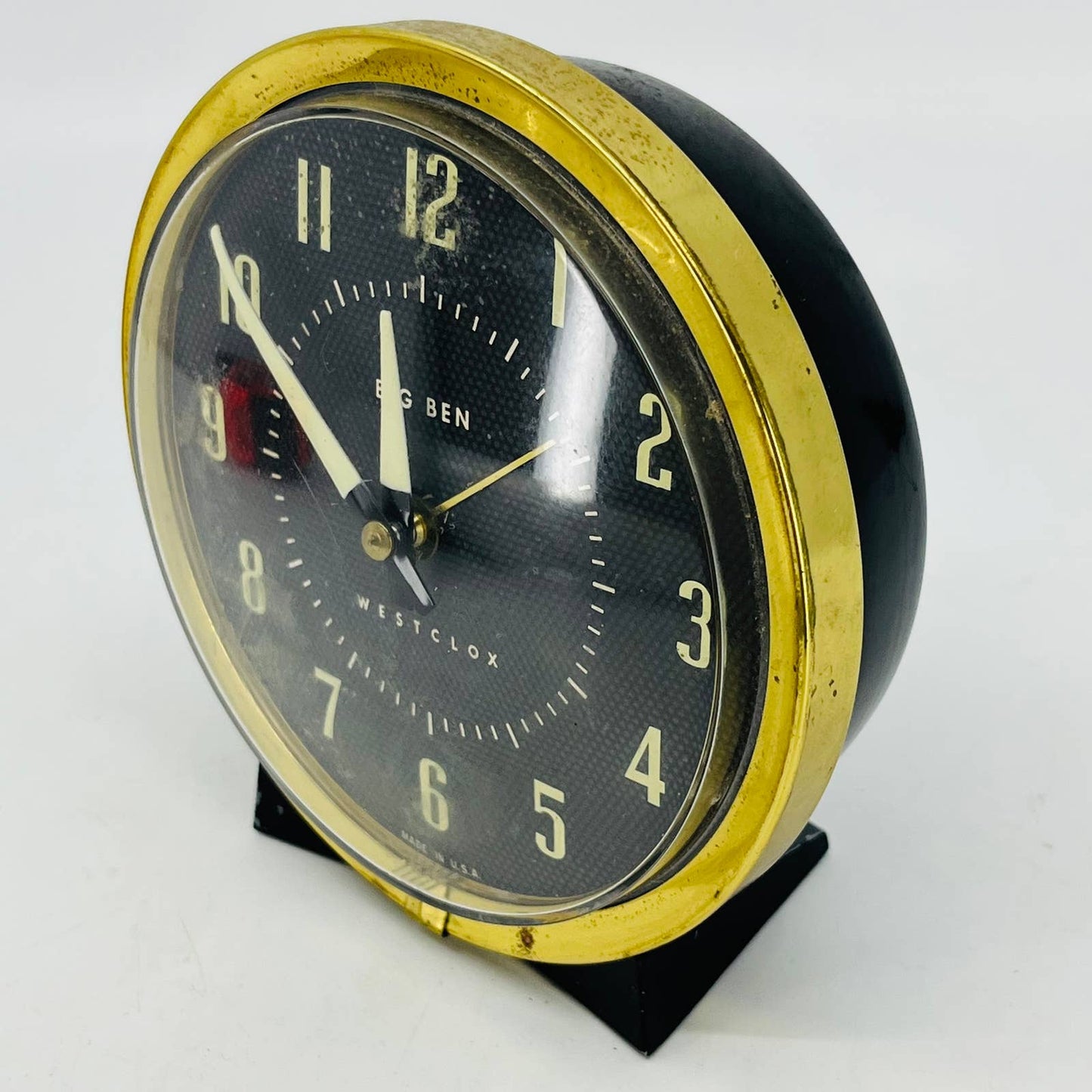 Working Vtg Westclox Big Ben 75-102 Alarm Clock USA Glow In The Dark Hands TC7