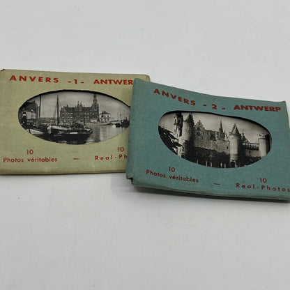 1940s Anvers Antwerp Belgium Souvenir Photo Pack Lot of 2 SC5