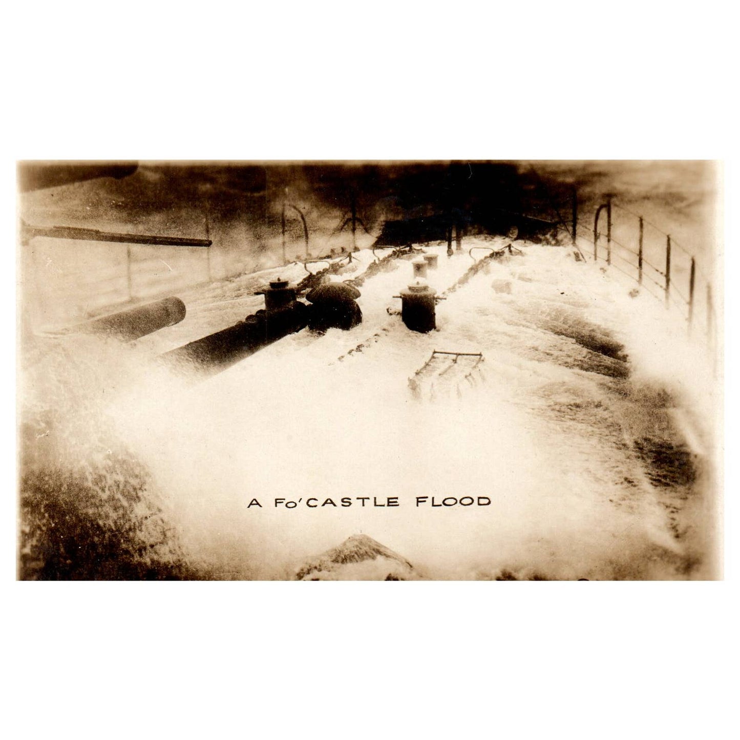 A Fo'Castle Flood - Original Postcard TJ8-5