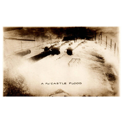A Fo'Castle Flood - Original Postcard TJ8-5