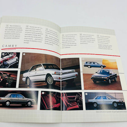 1988 Toyota Cars And Trucks Brochure Catalog Camry Tercel Corolla Supra BA1