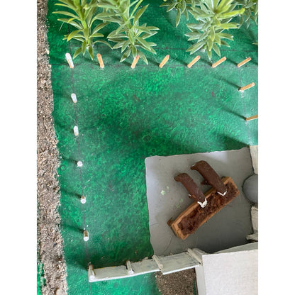 HUGE Vintage Handmade Farmstead Working Farm Miniature Scale Diorama