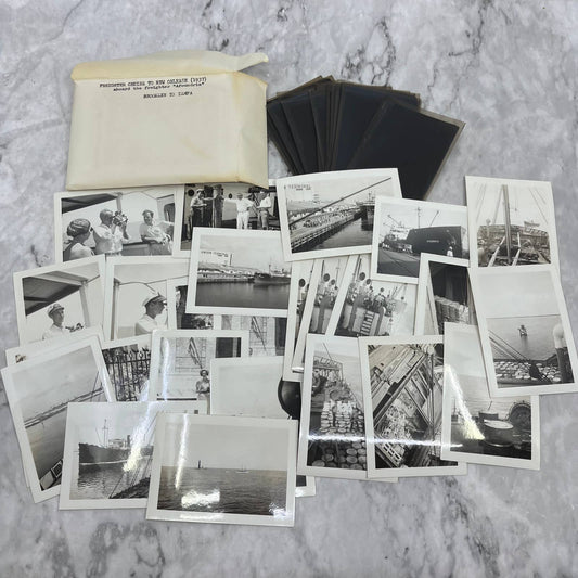 1937 Collection of Photos & Negatives Freighter Cruise Brooklyn to Tampa TJ9-PG5