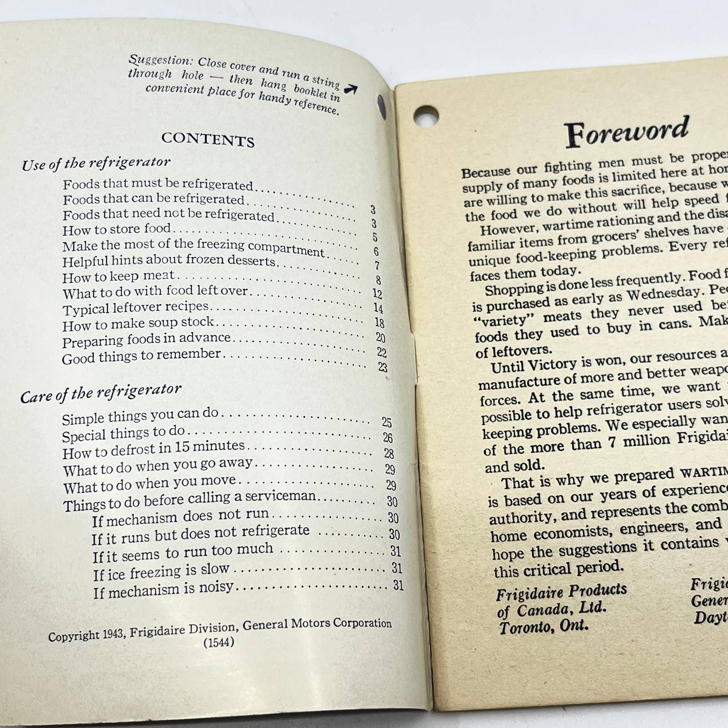 1940s Wartime Suggestions to Help You Get The Most Out of Your Refrigerator TF7