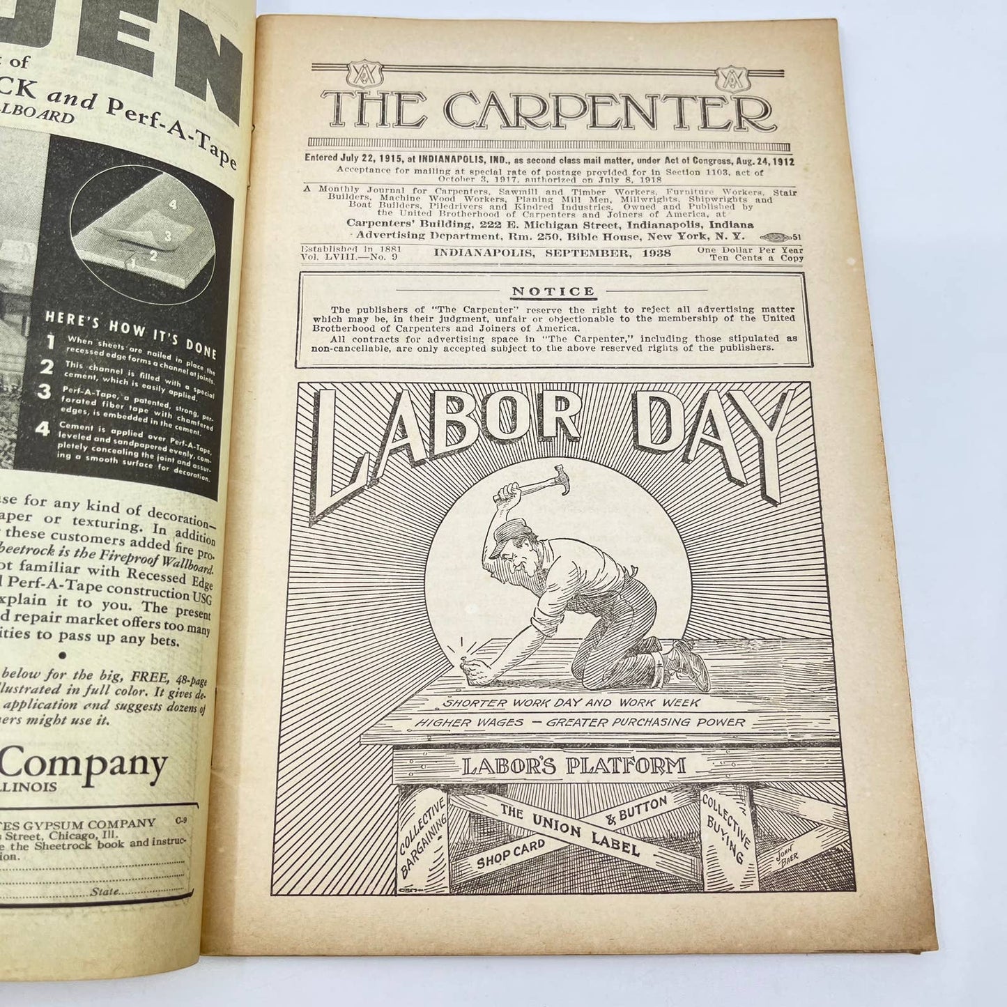 1938 September The Carpenter Magazine Vol. LVIII No. 9 TF2