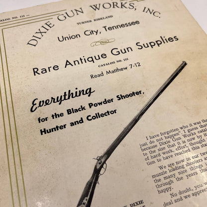 1966 Dixie Gun Works Catalog Union City Tennessee RARE Antique Gun Supplies TC1