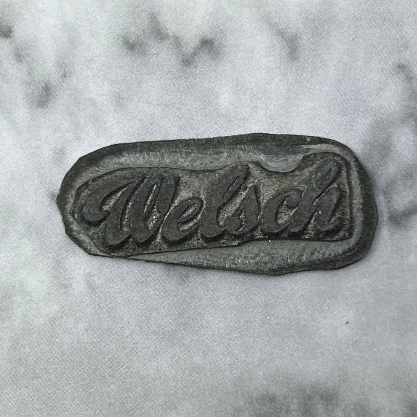 Vintage Printing Letterpress Printers Block Plate Welsch SE825