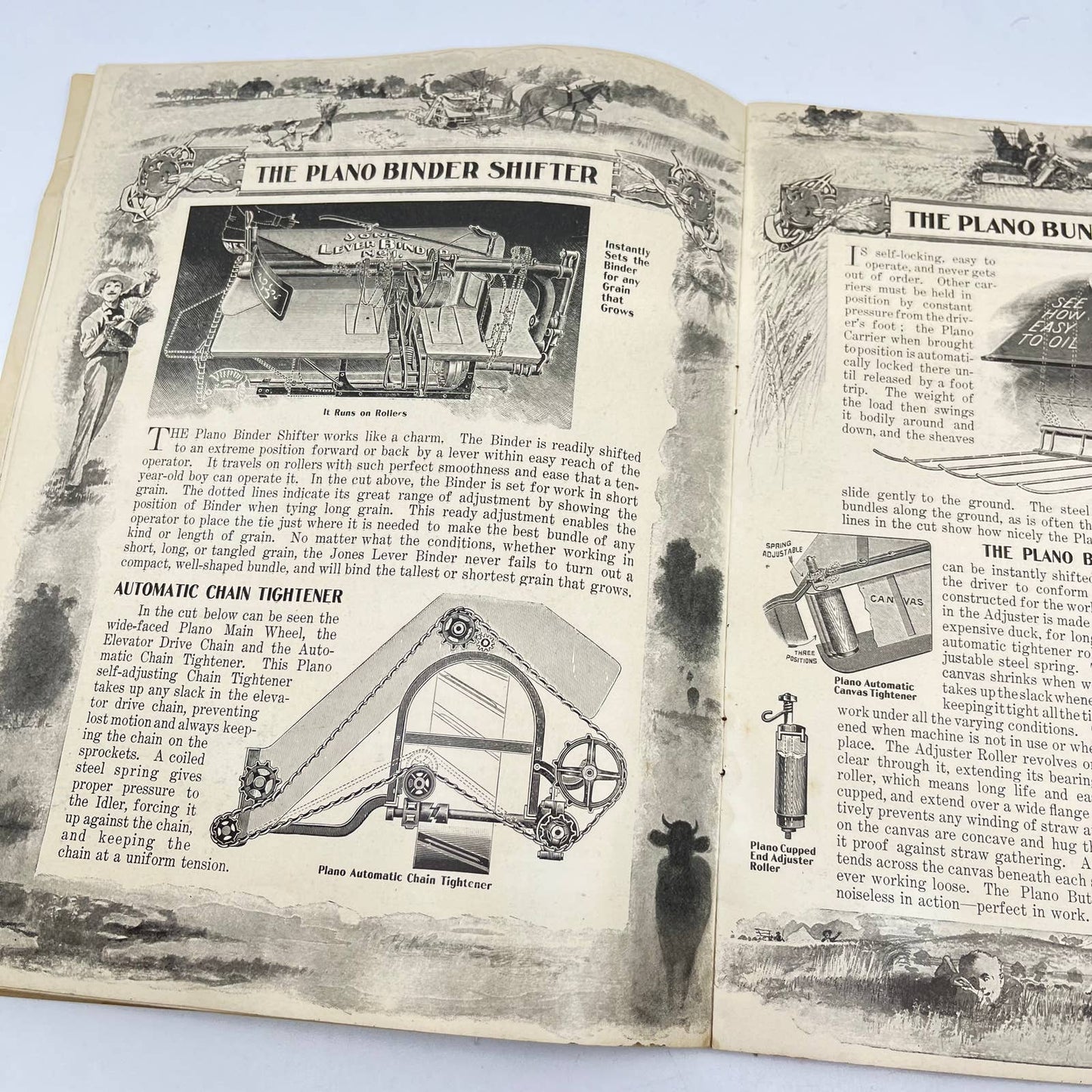 RARE 1900 Plano Light Running Harvesting Machinery Catalog Chicago TF7