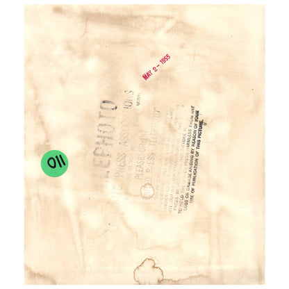 1955 Press Photo Track and Field Hurdles Josh Culbreath Morgan State ~6x8" AD2