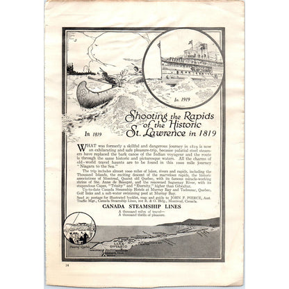 c1920 Harper's Magazine Ad - Chateau Lake Louise Canadian Pacific Hotels EA3