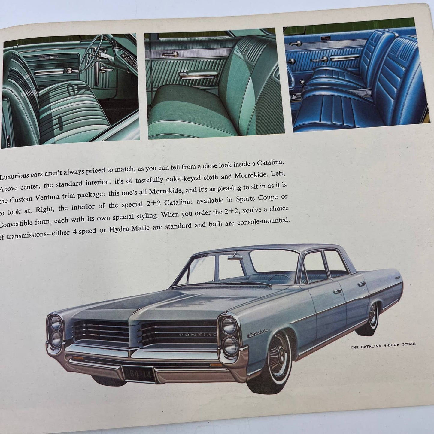 1964 Pontiac Success Car Sales Brochure Wide Track Bonneville Star Chief TH8