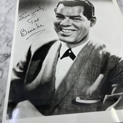 Tex Beneke Autograph Photo 8x10 Musician Film Signed Band Leader FL5-2