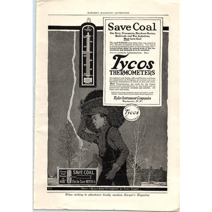 c1920 Harper's Magazine Ad - King "8" Motor Car Detroit TF6-1