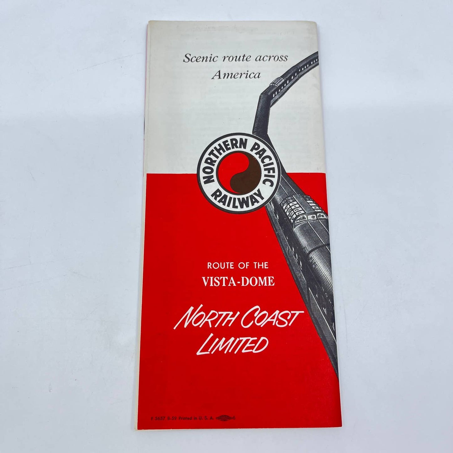 1959 Northern Pacific Railway Vista-Dome North Coast Limited Guide Booklet TF7