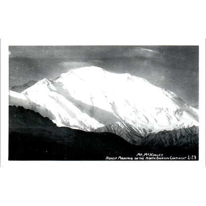Mt. McKinley RPPC Alaska Original Postcard TK1-30