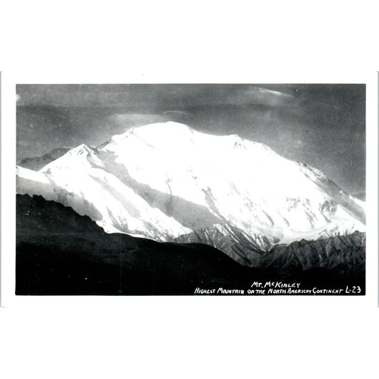 Mt. McKinley RPPC Alaska Original Postcard TK1-30