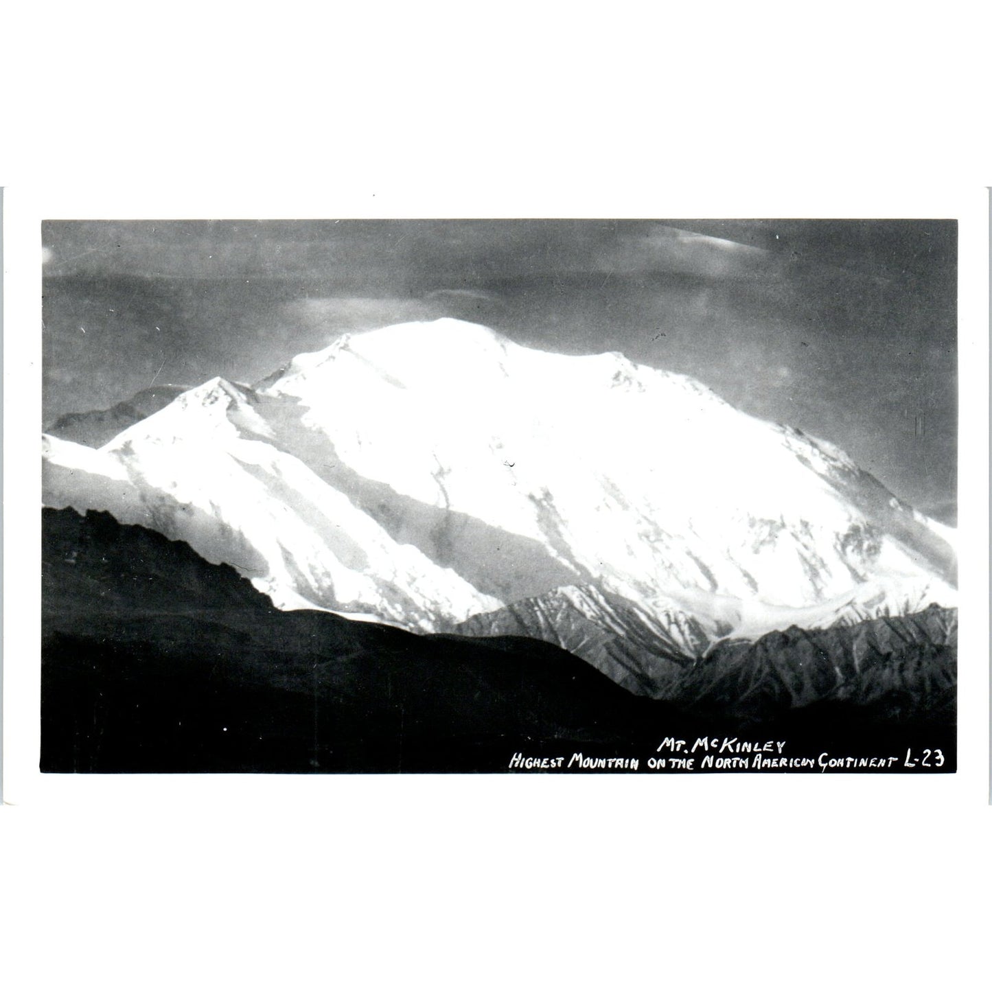 Mt. McKinley RPPC Alaska Original Postcard P2-6