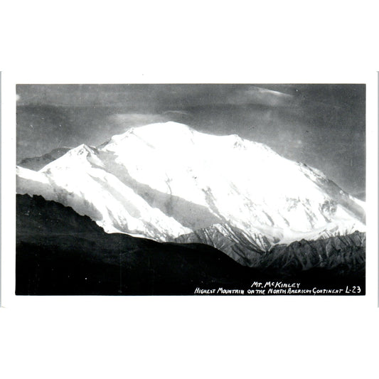 Mt. McKinley RPPC Alaska Original Postcard P2-6