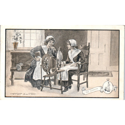 Walk-Over Shoes 1911 The Gossips Pilgrims Advertising Postcard P2-9
