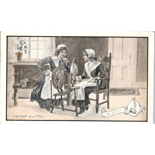 Walk-Over Shoes 1911 The Gossips Pilgrims Advertising Postcard P2-9