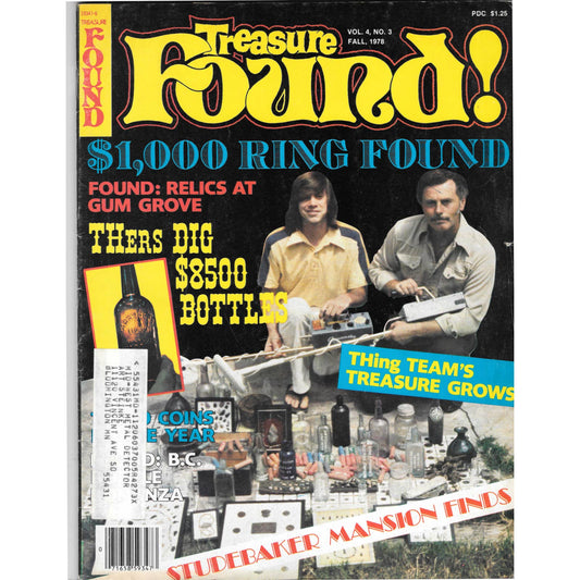Treasure Found! Magazine - Treasure Hunting Metal Detecting Fall 1978 M3