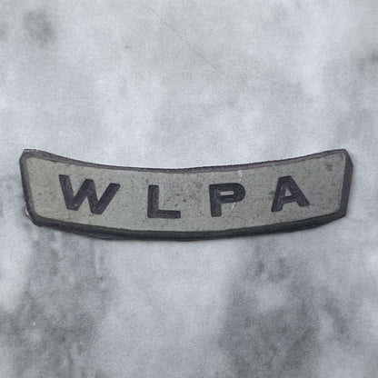 Vintage Letterpress Printers Block Plate TV Radio Call Letters WLPA SE842