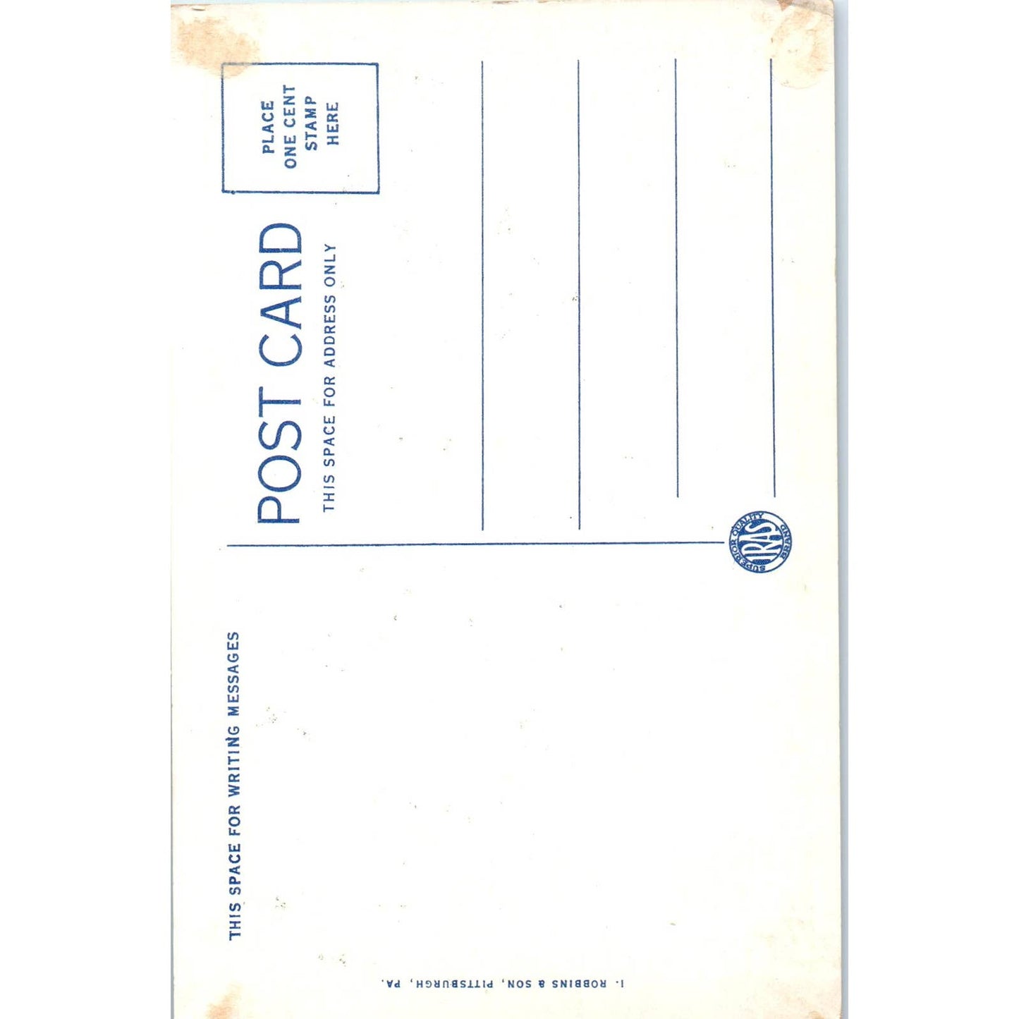 Vintage Postcard Ft Necessity Plaque National Highway East of Uniontown PA TI1-1