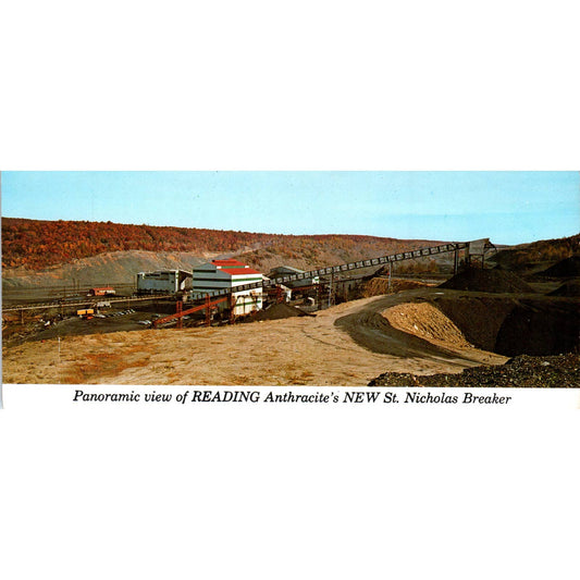 Vtg Large Postcard View of Reading Anthracite's New St. Nicholas Breaker EA3