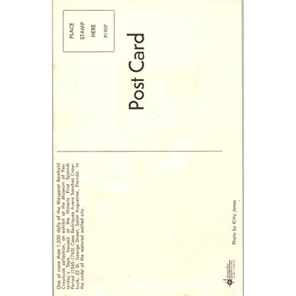 Margaret Reinhold Crawbuck Collection Doll Museum Yesterday's Toys POSTCARD PB5