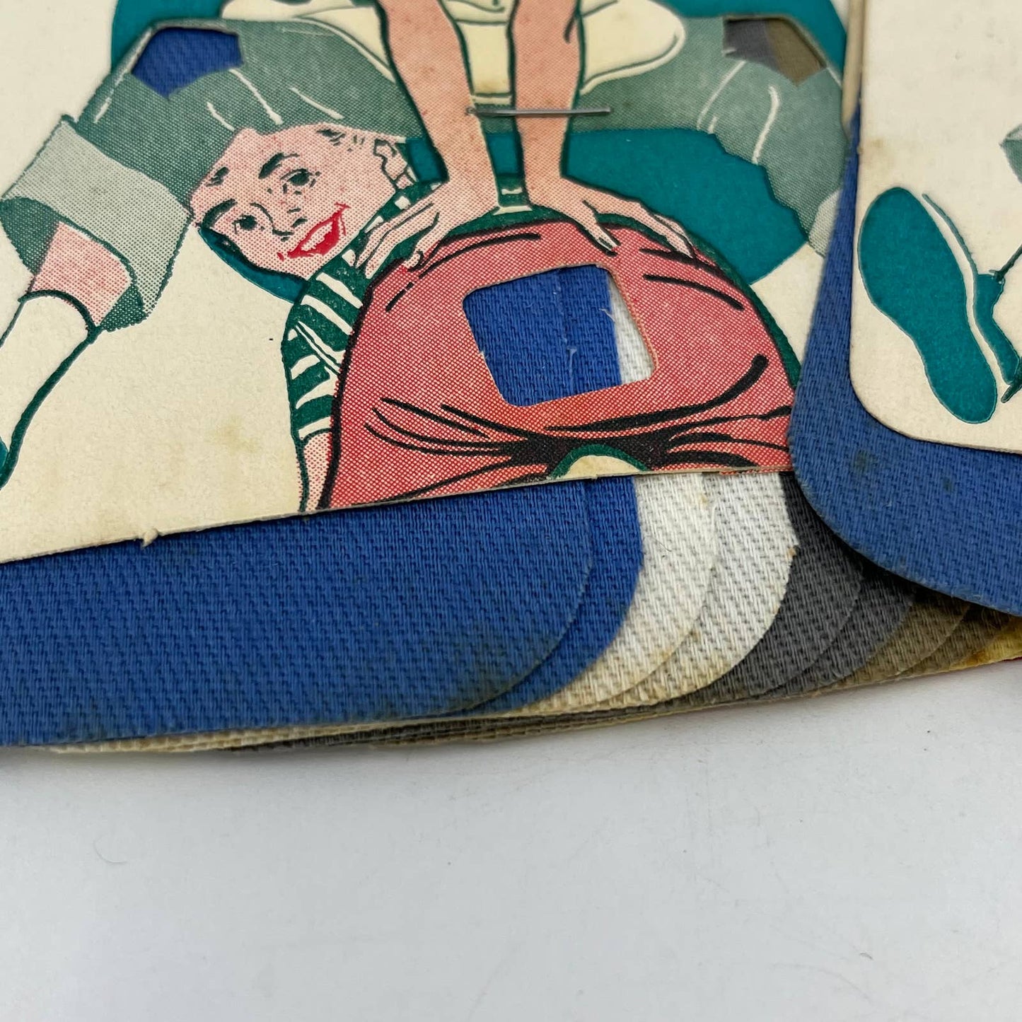 Vintage NOS “Sturdy Pants” Iron On Twill Patches Clothing Repair Lot of 2 TE1