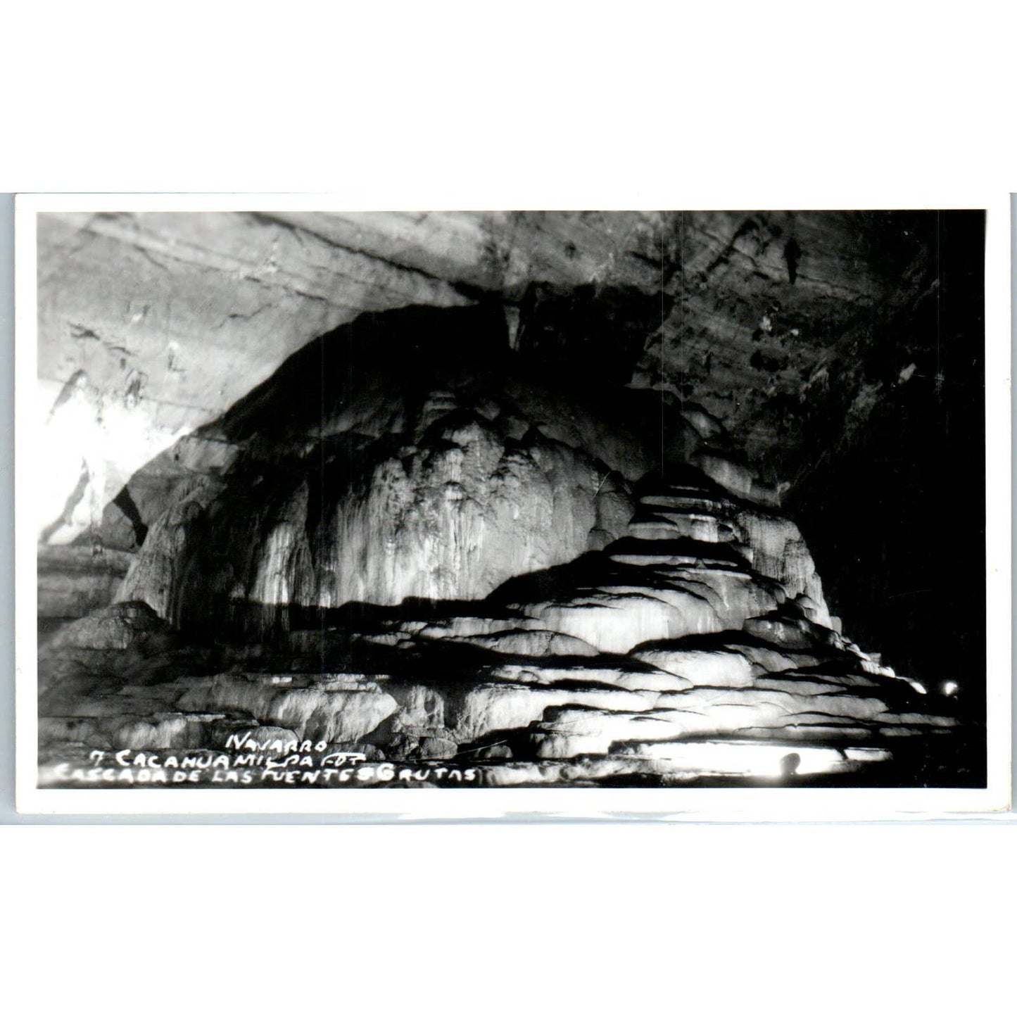Cacahuamilpa Por Cascada De Las Fuentes Grutas Mexico - RPPC Postcard TJ7-MP