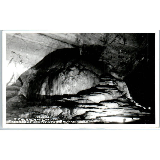 Cacahuamilpa Por Cascada De Las Fuentes Grutas Mexico - RPPC Postcard TJ7-MP