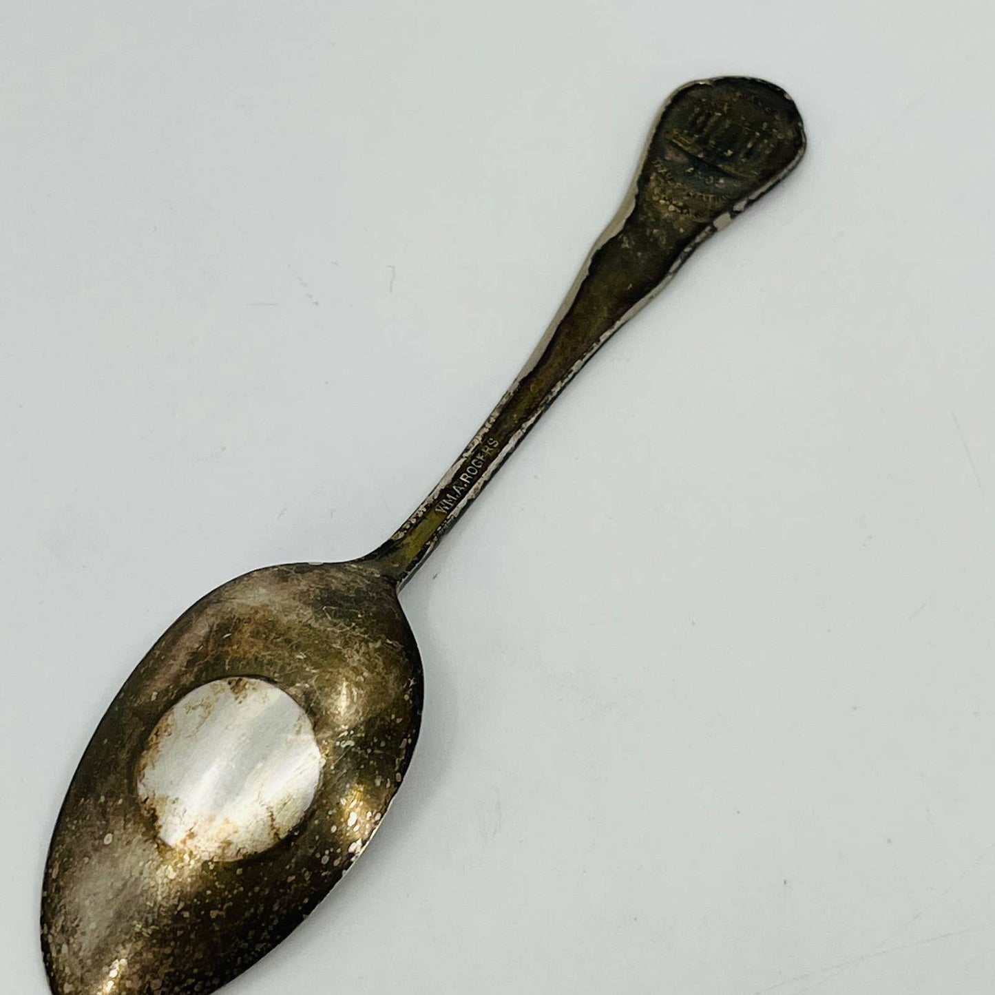 1933 Chicago World’s Fair Spoon WM Rogers Silver Plate Science Court SB7