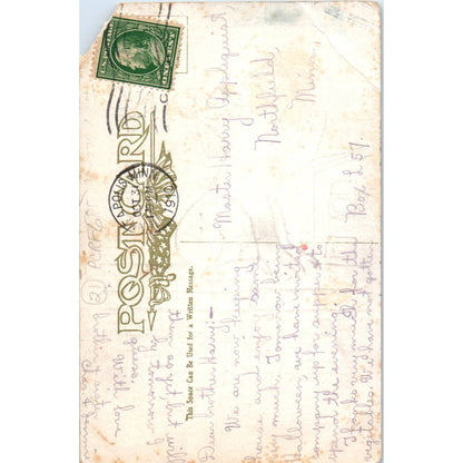 c1910 Comic Postcard Just A Song At Twilight Howling Cat I Phillips EA3