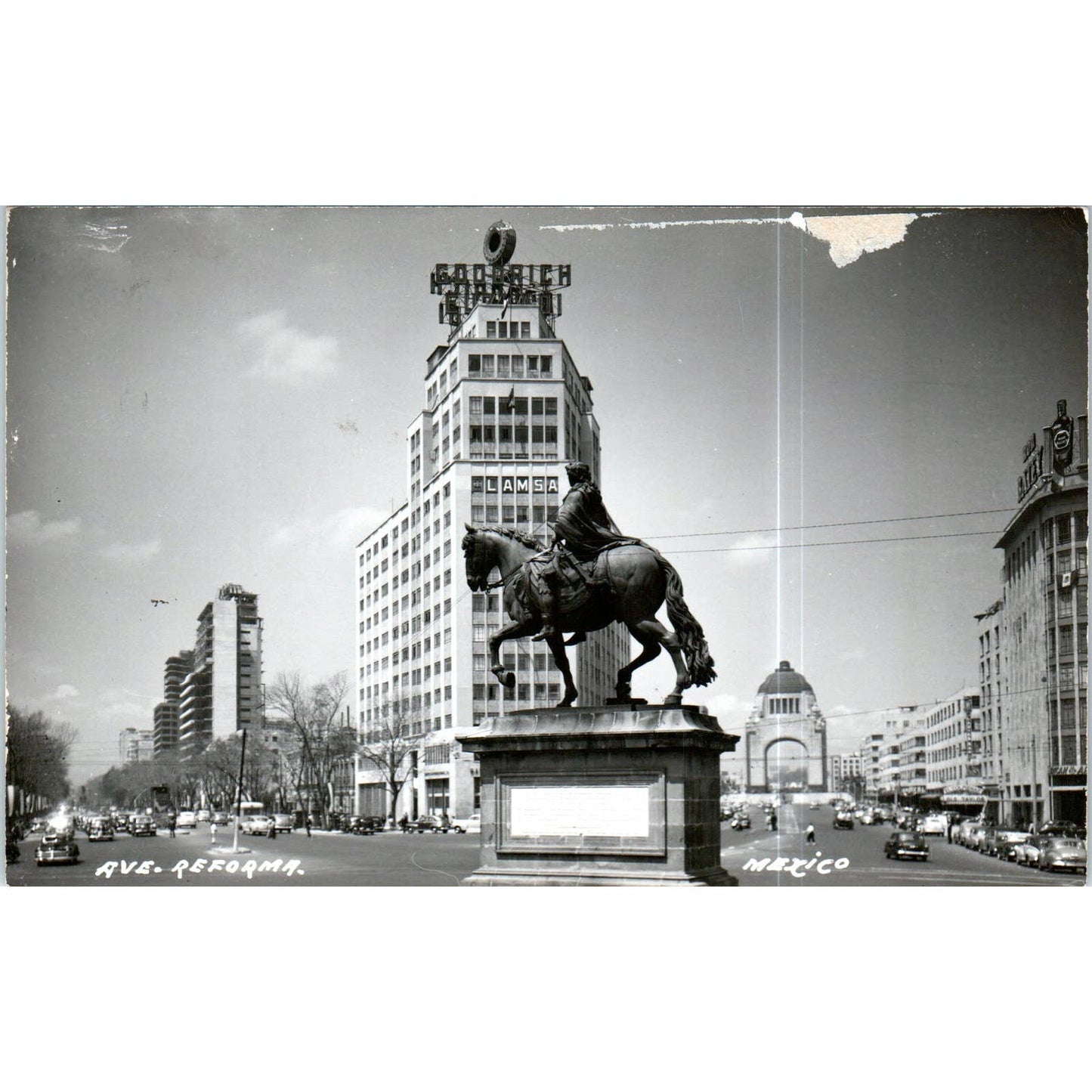 Avenue Reforma Mexico RPPC Original Postcard TK1-P13