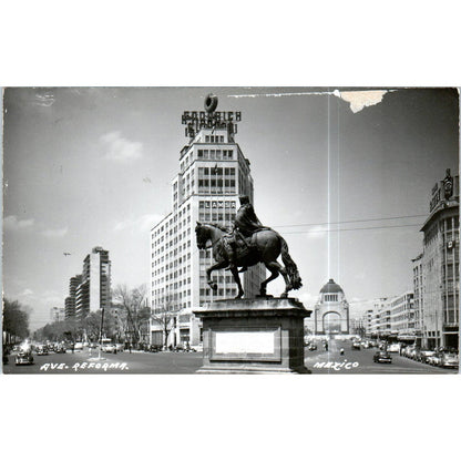 Avenue Reforma Mexico RPPC Original Postcard TK1-P13