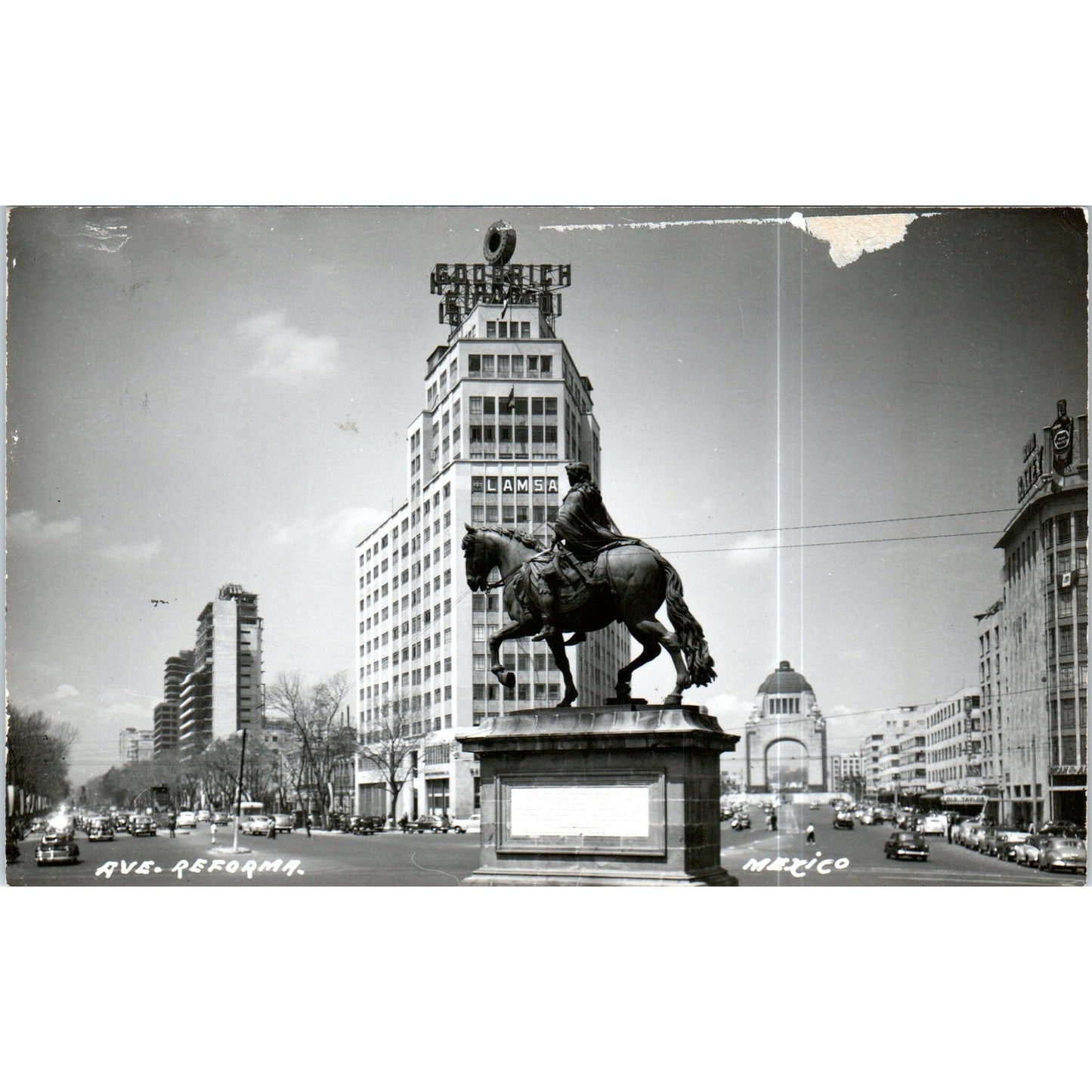 Avenue Reforma Mexico RPPC Original Postcard P2-3