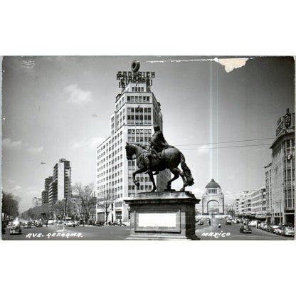 Avenue Reforma Mexico RPPC Original Postcard P2-3